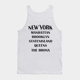 Boroughs of New York City Tank Top